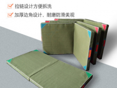 仰卧起坐海绵垫子两折舞蹈练功训练体操垫定做 折叠帆布空翻垫图2