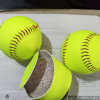 专业比赛促销软木芯荧光黄 高品质垒球