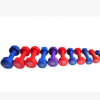 厂家直销家用健身瑜伽女士哑铃塑胶彩色包胶哑铃健身器材 批发