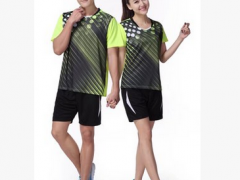 2018新款速干乒乓球羽毛球服套装男女运动服短袖透气训练比赛服图2