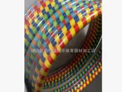 幼儿园/学校表演/运动新款彩色布带/加重铁管特粗呼啦圈-直径90CM图3