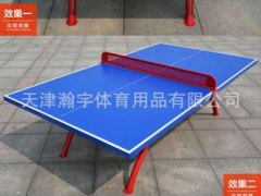 天津瀚宇室外乒乓球台318B乒乓球桌标准室外户外SMC面板图2