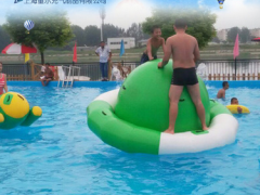 厂家直销水上乐园 充气水上陀螺 夏季充气水上玩具 水上游艺设备图3