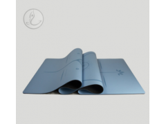 防滑PU+天然橡胶瑜伽垫加宽防撕吸水瑜伽毯体位引导线 批发定制图3