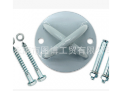 悬挂式训练带附件拉力绳配件铁盘 固定扣/顶吊扣图2