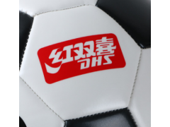 FS104红双喜5号黑白合成革足球比赛训练球体育用品批发图3