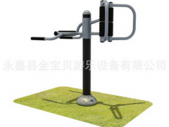 室外小区健身器材 健身路径 双人坐推训练器图2