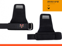 纯牛皮助力带硬拉带健身装备握力防滑举重握力护掌手套护腕图2