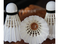 出口比赛羽毛球，鹚鸪鸭 水鸭 全圆大方 可做三拼软木球头 OEM图2