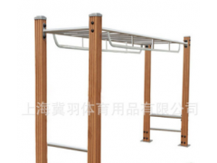 塑木攀爬云梯 小区健身路径 上海健身器材 塑木 体育器材图1