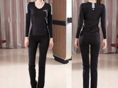 秋冬瑜伽服套装女2018新款休闲性感网纱健身房专业瑜珈服运动上衣图2