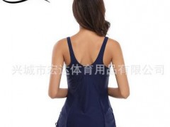 2018女式裙摆分体比基尼条纹泳衣欧美爆款外贸泳装速卖通爆款图3