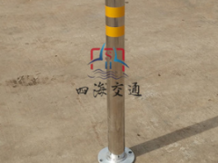 埋地式钢管提示柱 固定路桩 提示柱 反光道路防撞柱 不锈钢路桩图3