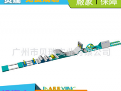 大型水上闯关设备 水上乐园娱乐设施 竞技大冲关移动水上乐园设备图3