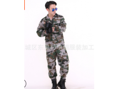 厂家直销大学生军训迷彩服套装 户外登山活动透气耐磨迷彩服价格图2