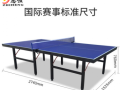 【冲量促销】志恒 室内可折叠乒乓球桌案子标准比赛家庭乒乓球台图3