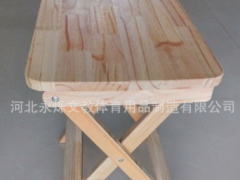 厂家直销中小学美术器材 木质写生折叠画凳 学校器材原木色图3