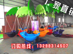 儿童秋千鱼 小型电动转马 旋转12坐飞鱼 旋转秋千飞鱼广场小转椅图3