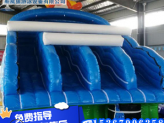 充气滑梯龙头大滑梯 瀑布水滑梯 儿童水上乐园滑梯设施设备厂家图3