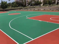 重庆江北丙烯酸球场大渡口防滑操场地坪施工 沙坪坝公园彩色步道图3