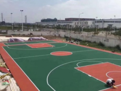 重庆江北丙烯酸球场大渡口防滑操场地坪施工 沙坪坝公园彩色步道图2