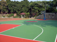 供应篮球场材料 硅pu篮球场 网球场施工建设图3