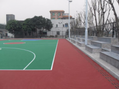 供应承建丙烯酸篮球场 硅pu篮球场图3