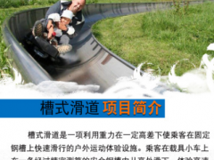 缘界体育定制户外轨道滑车槽式滑道大型轨道滑车景区游乐场滑车图2