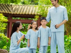 康愫雅亚麻瑜伽服纯色禅修居士透气宽松套装太极服健身服一件代发图3