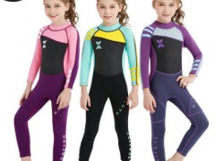 DIVE&SAIL儿童潜水服2.5MM连体女潜水衣保暖浮潜冲浪水母衣冬泳衣图2
