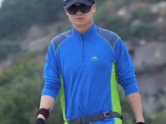 户外速干衣T恤男长袖透气大码宽松春秋新款徒步防晒登山运动上衣图2
