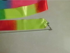 恒烨渐变色体操彩带 体操绳 带2米 杆29CM图3