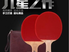 双鱼乒乓球拍9星单拍1只高弹性弧圈快攻型九星兵乓球拍横拍直拍图3