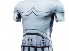 2017新款火影运动紧身T恤3D印花高弹牛奶丝健身运动服一件代发图2