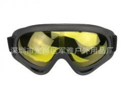 户外骑行CS滑雪风镜X400护目镜摩托车防风镜抗冲击战术防护眼镜图3