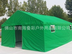 户外工程帐篷民用工地强力防风防雨加厚帆布帐篷加固加厚救灾帐篷图2