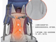 批发徒步双肩包户外运动背包防泼水大容量登山包带防雨罩40L50升图3