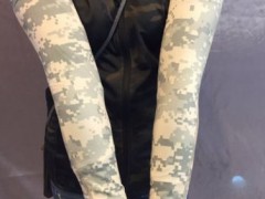 唯派秋冬季户外防风骑行服套装男 长袖加厚抓绒自行车衣服骑行裤袖套户外防嗮袖套亚马孙速卖通爆款蟒纹迷彩袖套 男女款多色可选图3