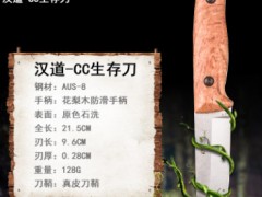 汉道朱炜强cc小直刀特战小刀野外求生军刀防身随身刀具户外小刀图3