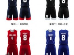新款双面篮球服运动套装 篮球衣定做双侧带口袋透气图2