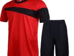 足球服圆领短袖运动套装大码球服图2