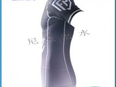 0.5mm防晒透气莱卡衣短袖数码印沙滩高弹带收身防磨耐磨冲浪衣图2