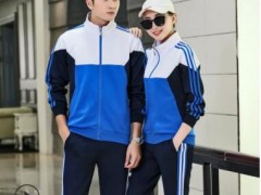 运动服套装男春秋休闲情侣服男女童中小学生团体班服校服批发定制图2