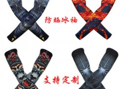 韩版手套防晒袖套跑男冰袖夏季户外骑行开车薄冰丝男士女运动护臂图2