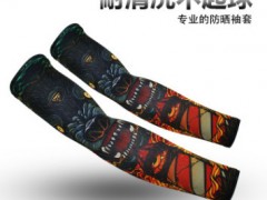 韩版手套防晒袖套跑男冰袖夏季户外骑行开车薄冰丝男士女运动护臂图3