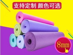 瑜伽垫厂家 tpe瑜伽垫8mm单色环保防滑瑜伽垫tpe 女神运动瑜伽垫图2