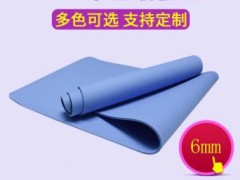 瑜伽垫厂家 TPE瑜伽垫8mm 单色环保防滑瑜伽垫tpe 女神瑜伽垫tpe图2