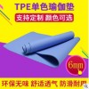 瑜伽垫厂家 TPE瑜伽垫8mm 单色环保防滑瑜伽垫tpe 女神瑜伽垫tpe