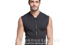 跨境热卖潜水料无袖上衣 男士运动背心 暴汗背心 可定制LOGO图3