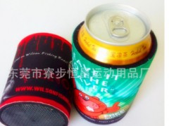 潜水料环保可乐罐套厂家定制 外贸出口潜水布料印花啤酒罐套330ml图2